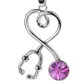 Stethoscope Dangle Charm | CZ