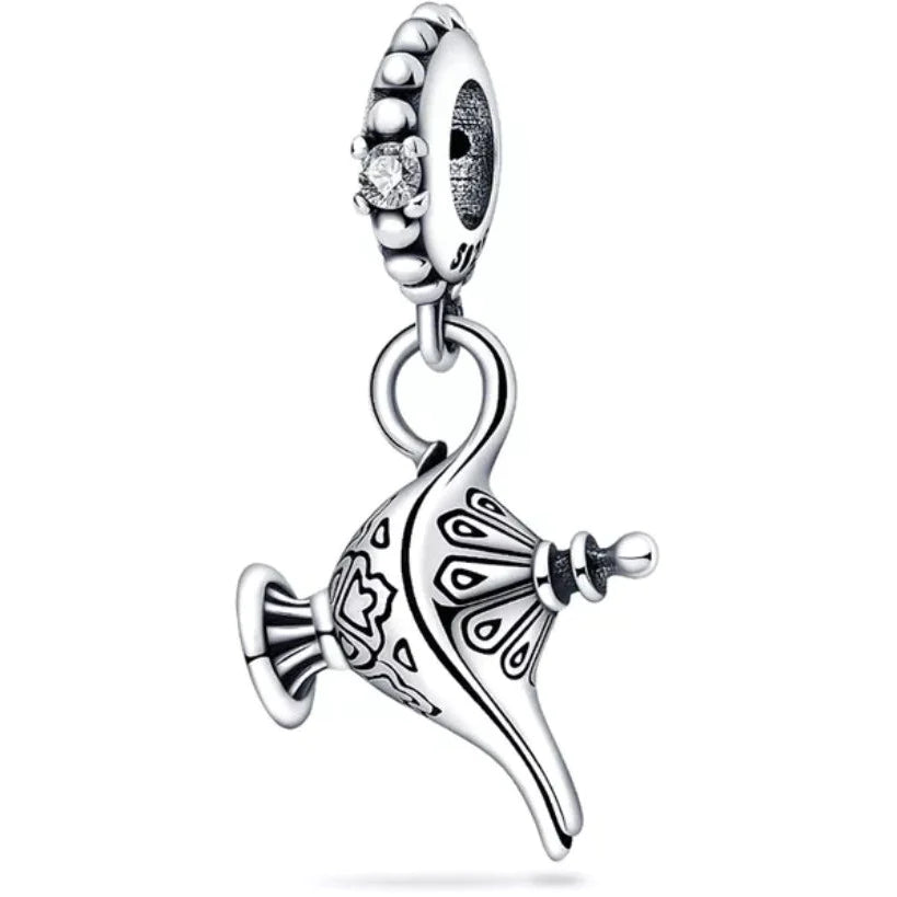 Alladin Lamp Dangle Charm | CZ