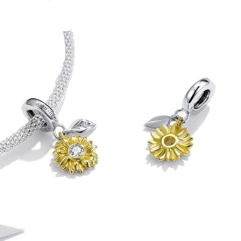 Pandora sunflower charm clearance