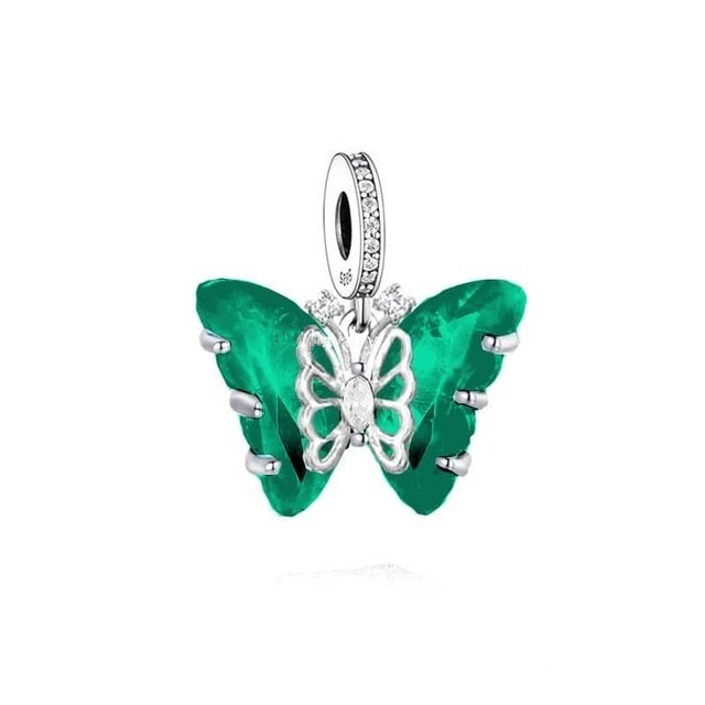 Set of 2 Pandora Butterflies on sale Clip Charms