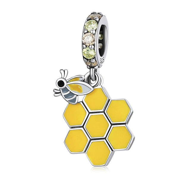 Bee Dangle Charm | CZ EN