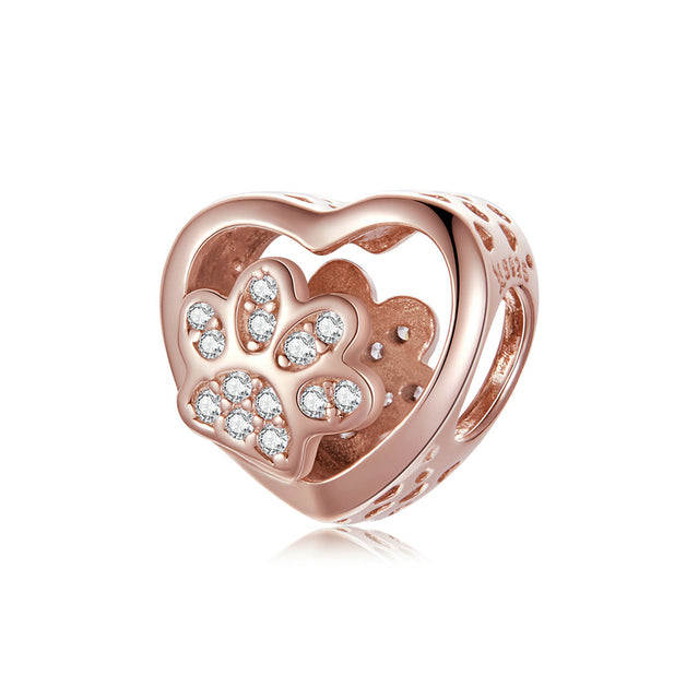 Pandora paw print outlet ring