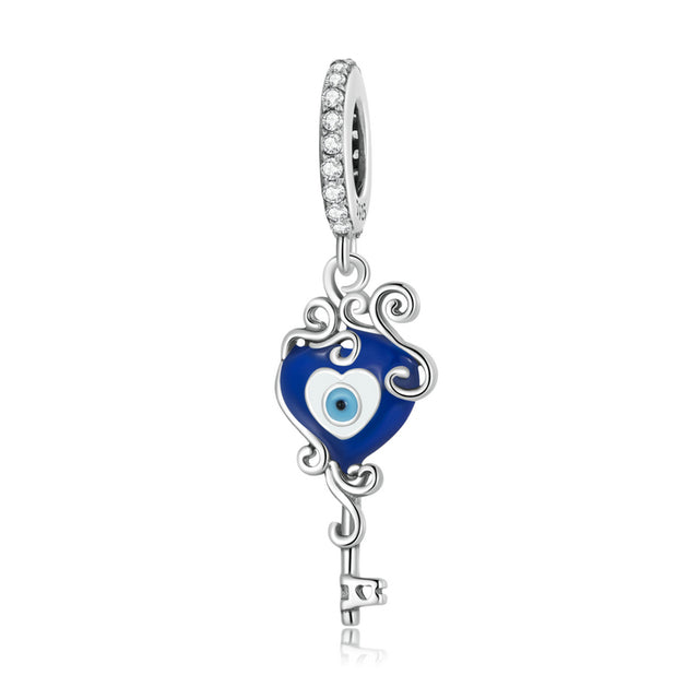 Evil Eye Key Dangle Charm | CZ EN