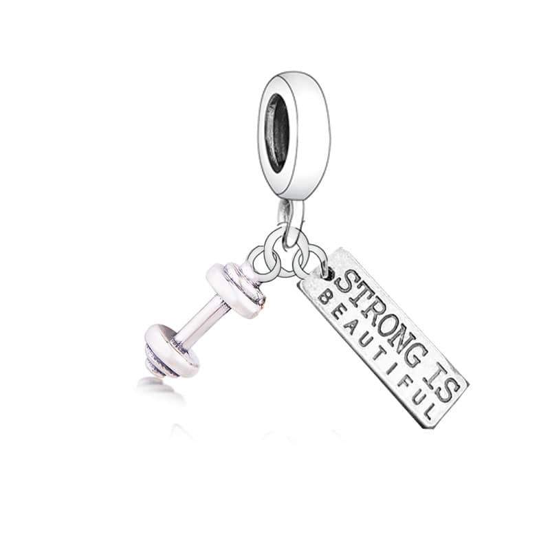 &quot;Strong Is Beautiful&quot; Dangle Charm