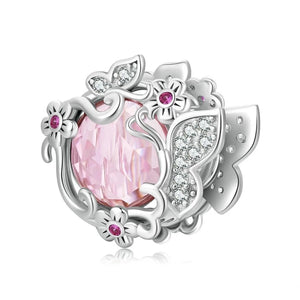 Butterfly Pink Charm | CZ