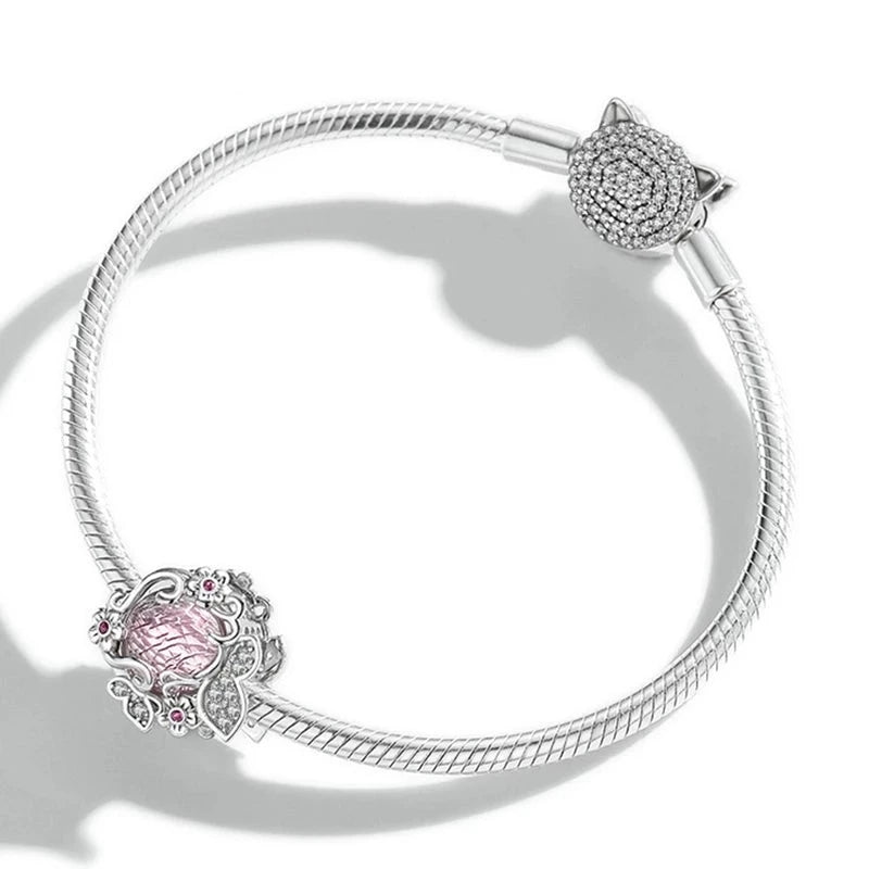 Butterfly Pink Charm | CZ