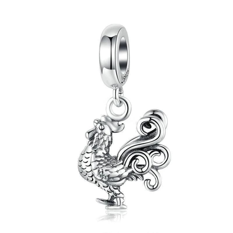 Pandora Compatible 925 sterling silver Brave Rooster Charm From CharmSA Image 1