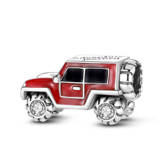 Red Jeep Charm CZ EN