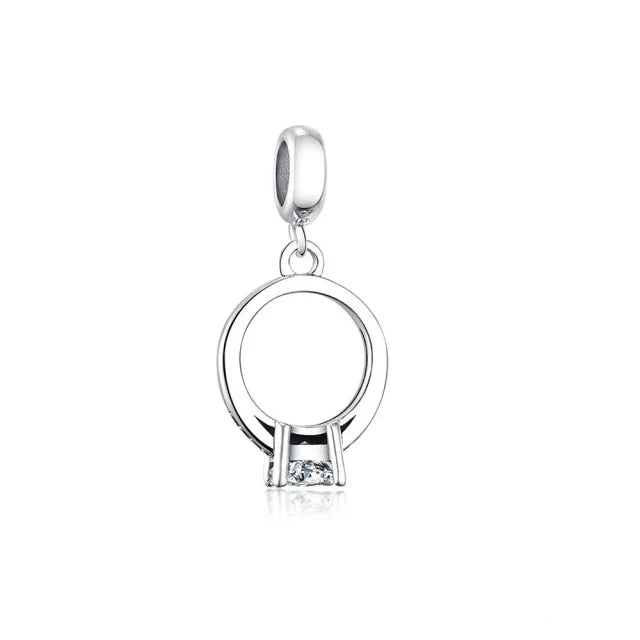 Engagement Ring Dangle Charm | CZ