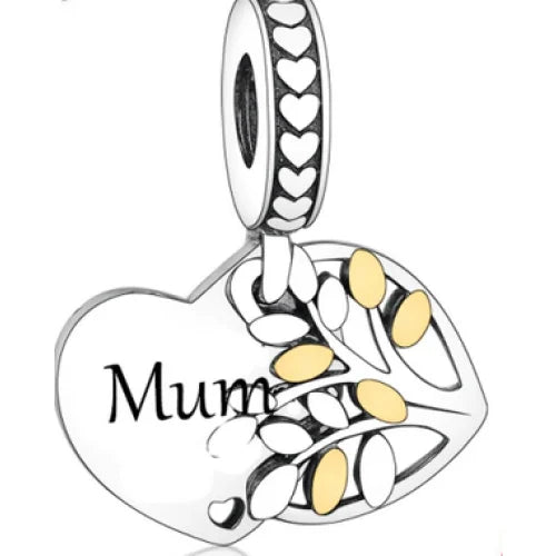 &quot;Mum&quot; Family Tree Dangle Charm | GP