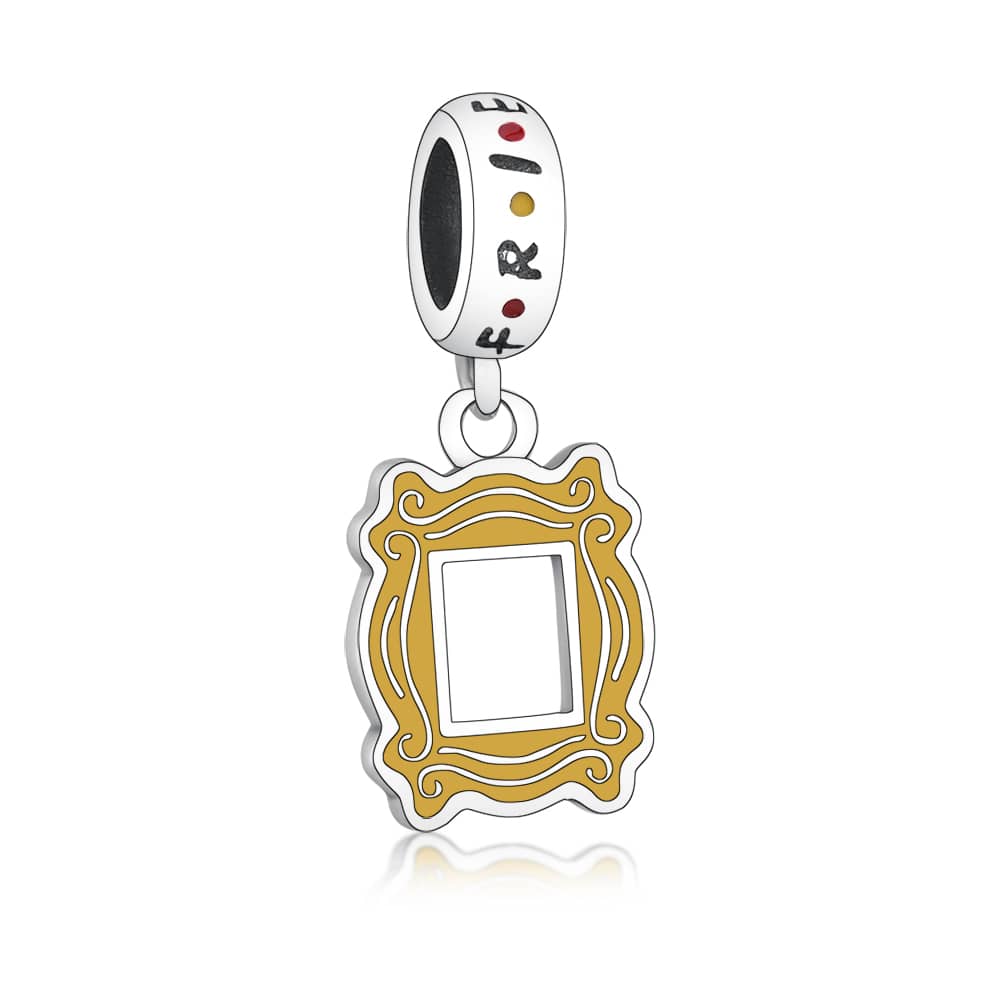 Friends-themed yellow frame charm for charm bracelets featuring an iconic design from the Friends sitcom.