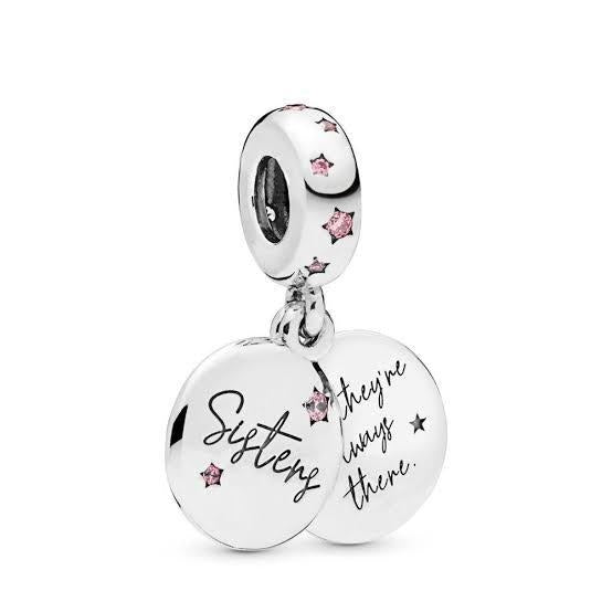 Forever Sisters Dangle Charm | CZ