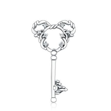 Intricate Key Charm | CZ