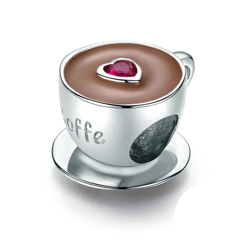 Pandora Compatible 925 sterling silver Coffee Cup Charm From CharmSA Image 1