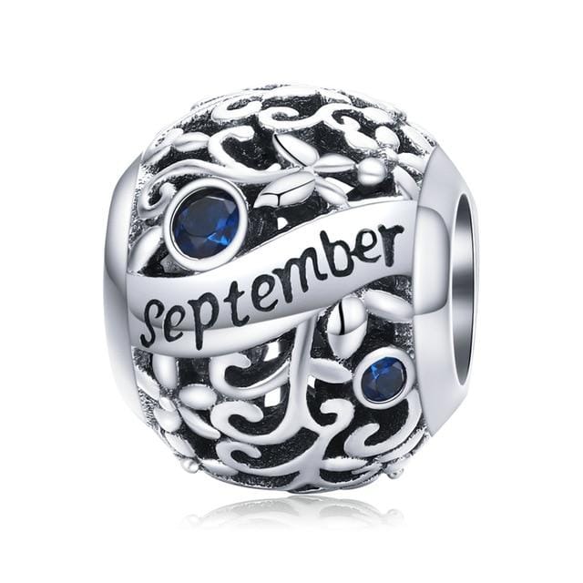 Sterling silver birthstone charms for charm bracelet shop