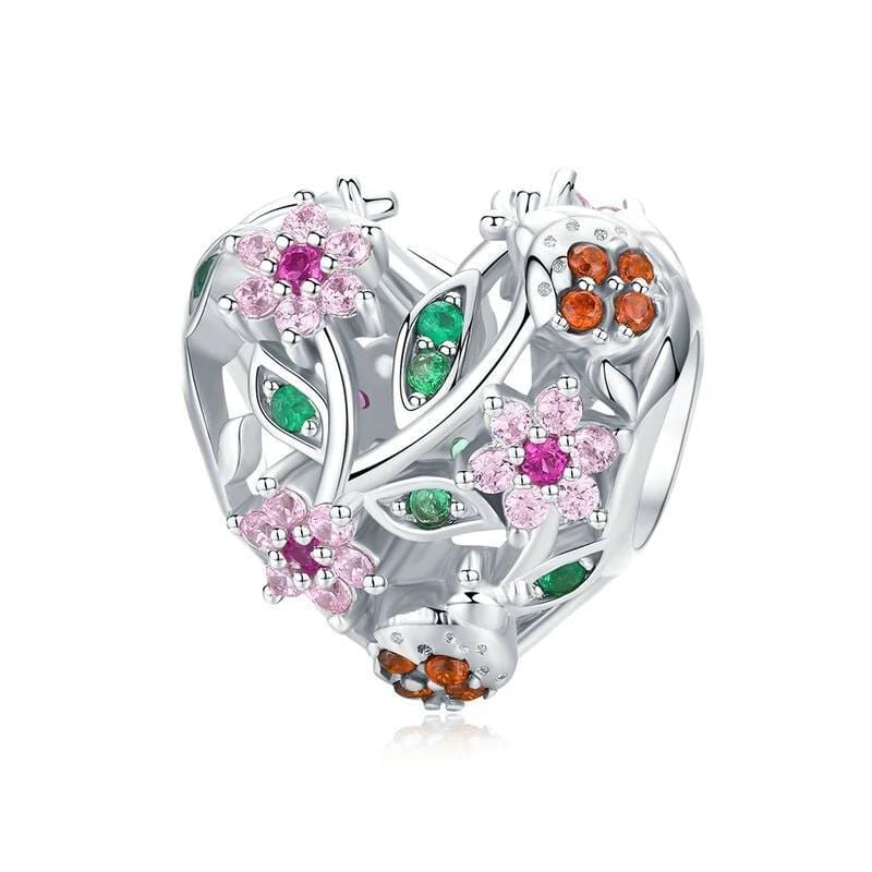 Pandora Compatible 925 sterling silver Heart Shape Charm From CharmSA Image 1