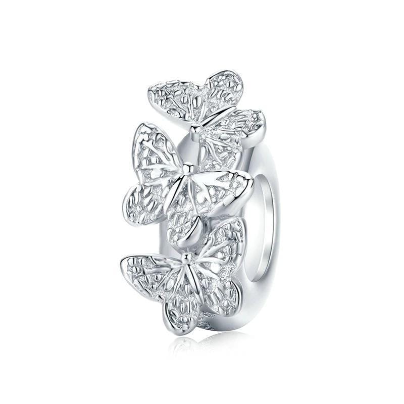 Pandora Compatible 925 sterling silver Butterfly Stopper Charm From CharmSA Image 1