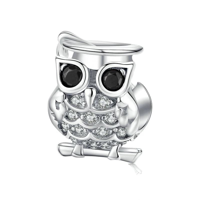 Pandora Compatible 925 sterling silver Owl Animal Charm From CharmSA Image 1