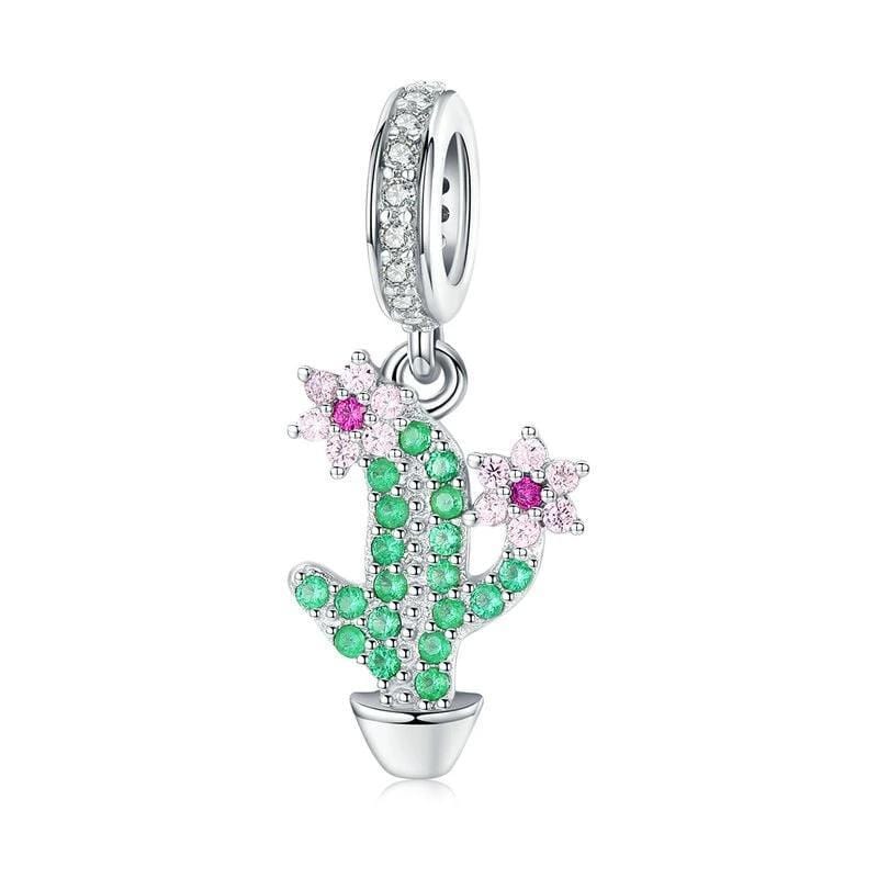Pandora Compatible 925 sterling silver Cactus Charm From CharmSA Image 1
