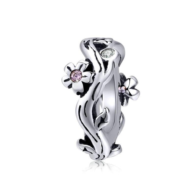 Pandora Compatible 925 sterling silver Cherry Blossom Spacer From CharmSA Image 1