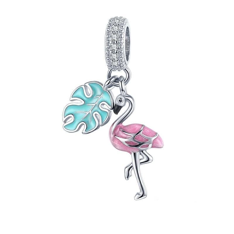 Flamingo Dangle Charm | CZ EN