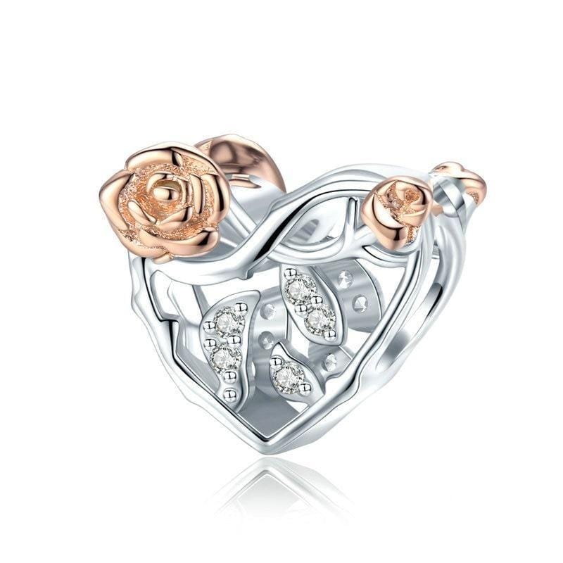 Rose Heart Charm | RGP CZ