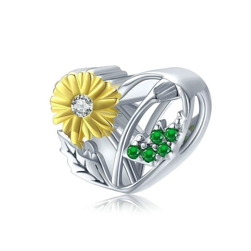 Daisy Heart Charm | GP CZ