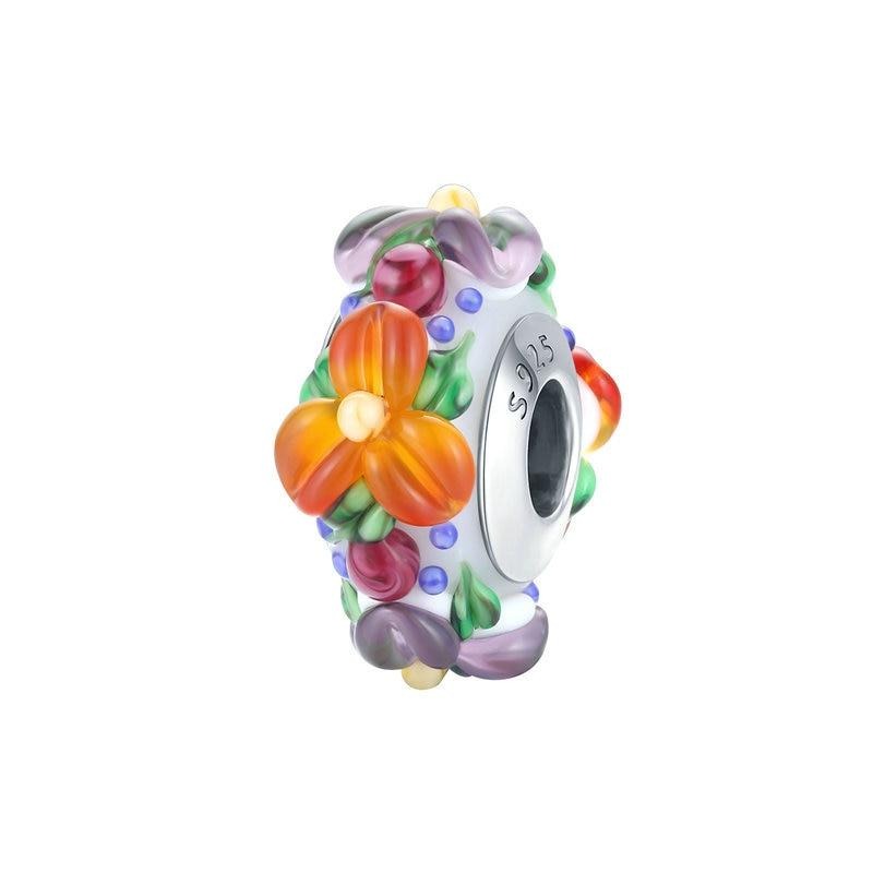 Spring Garden European Murano Glass Charm