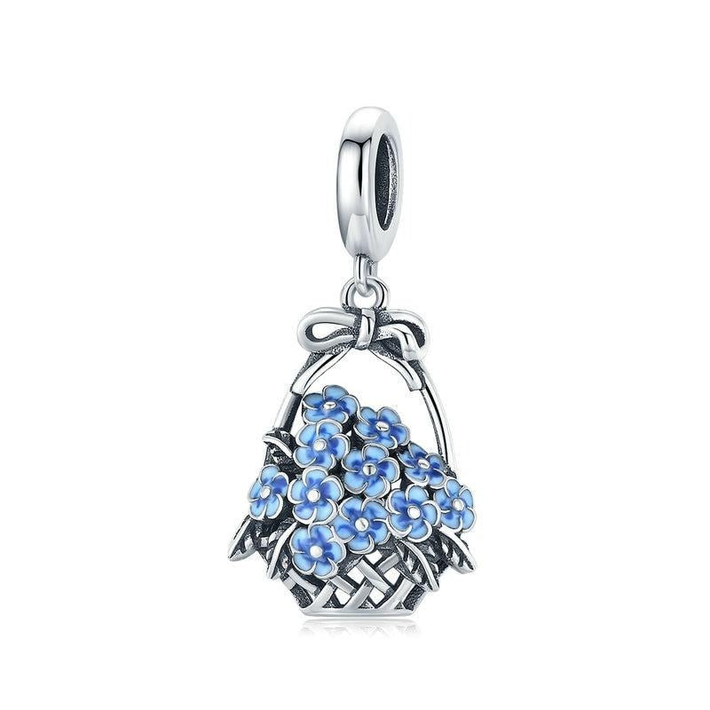Flower Basket Dangle Charm | EN