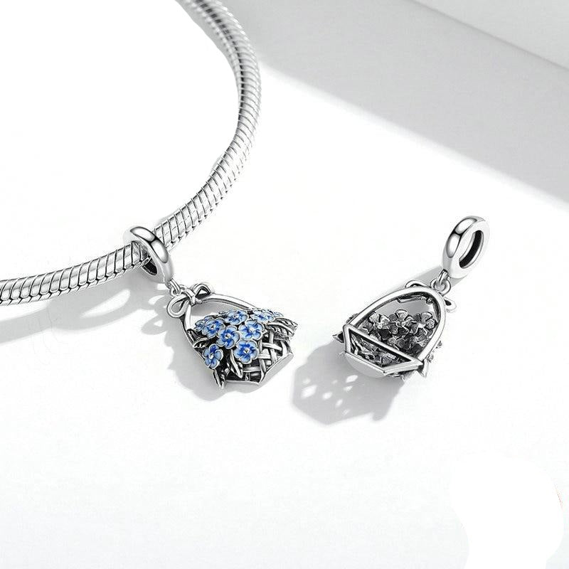 Flower Basket Dangle Charm | EN