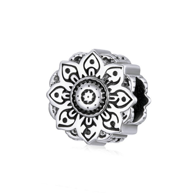 Retro Lotus Flower Charm