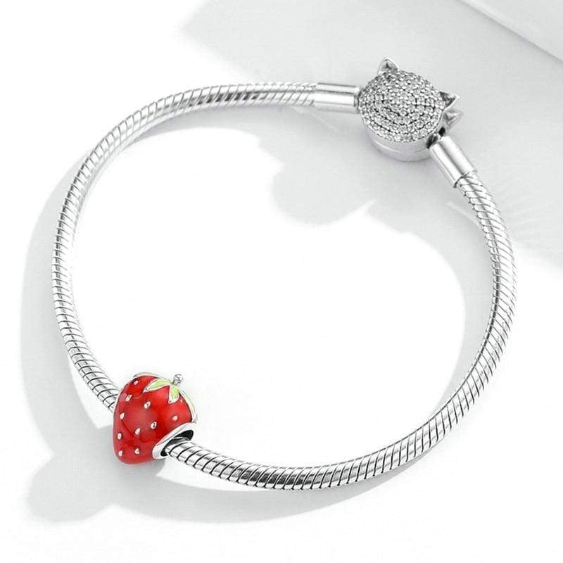 Pandora strawberry charm retired deals