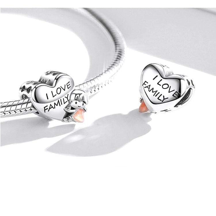 &quot;I Love Family&quot; Little Girl Charm | EN
