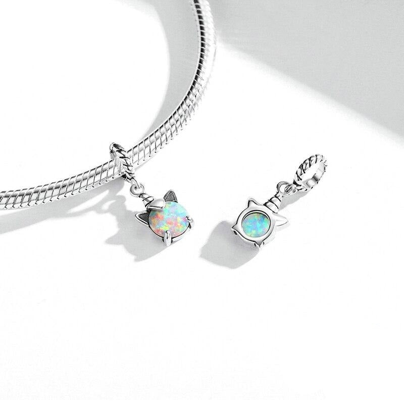 Petite Opal Unicorn Dangle Charm