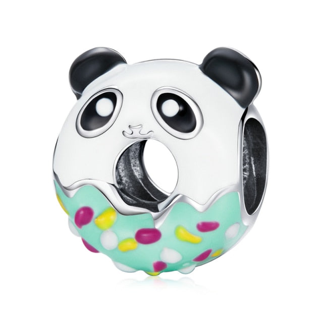 Panda Bear Donut Charm