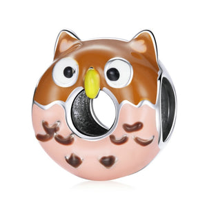 Adorable Owl Donut Charm | EN
