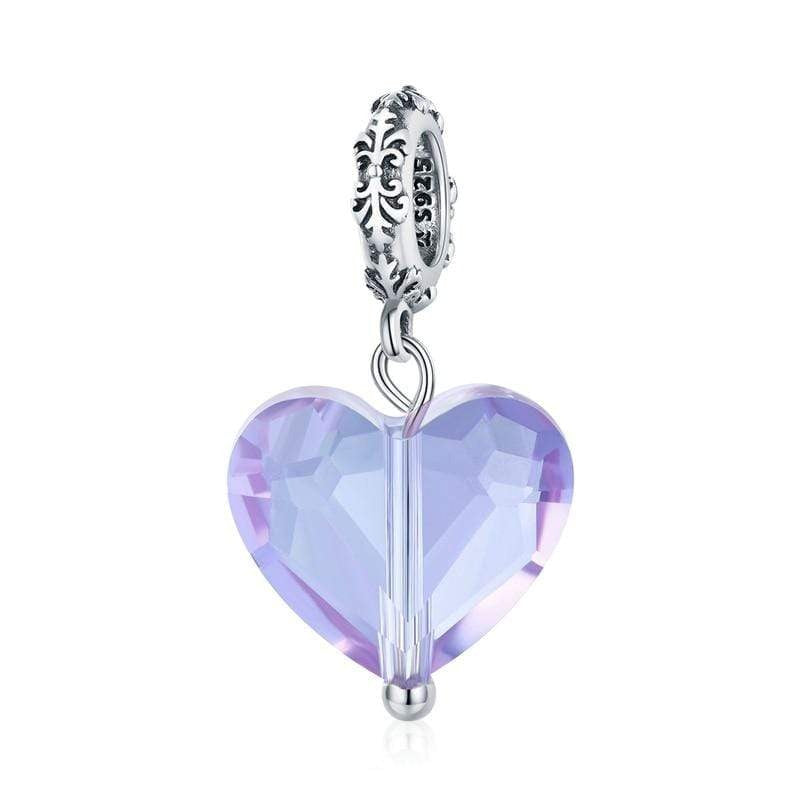 Purple deals heart charm