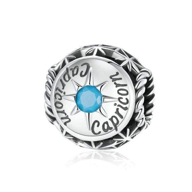 Zodiac Sign & Birthstone Charm | CZ