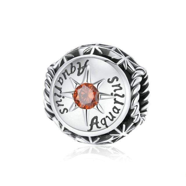 Zodiac Sign & Birthstone Charm | CZ