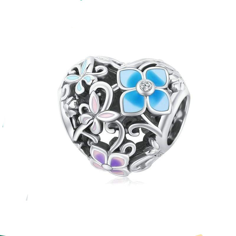 Garden Heart Charm | CZ EN