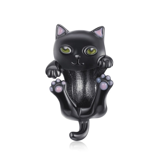 Black Kitty Cat Clingy Charm | EN