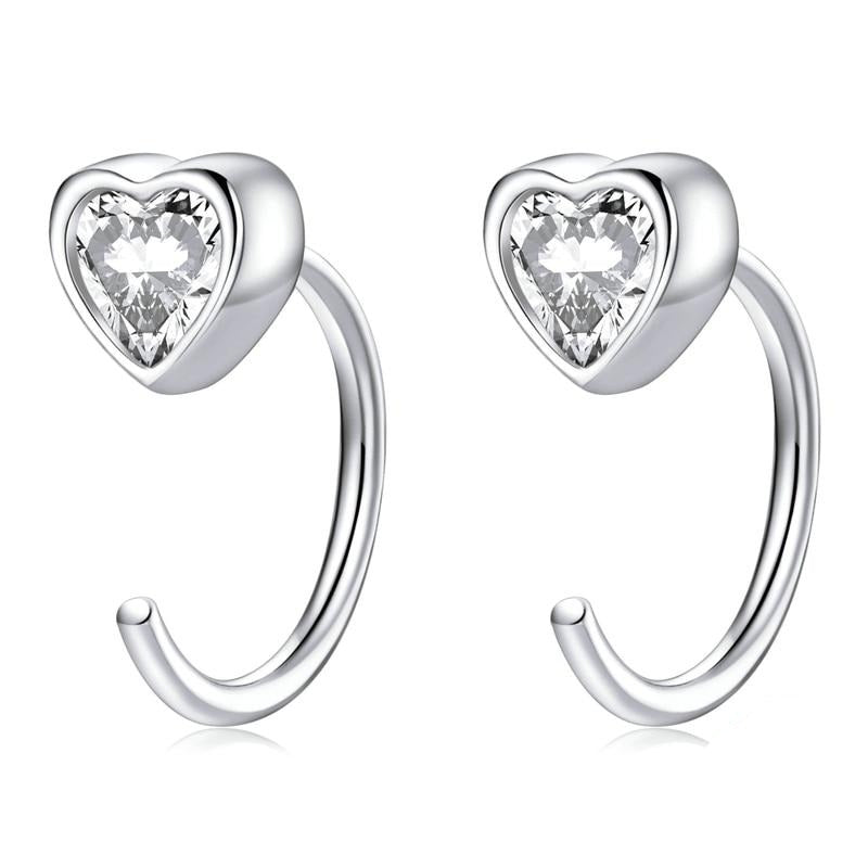 Heart Hoop Earrings