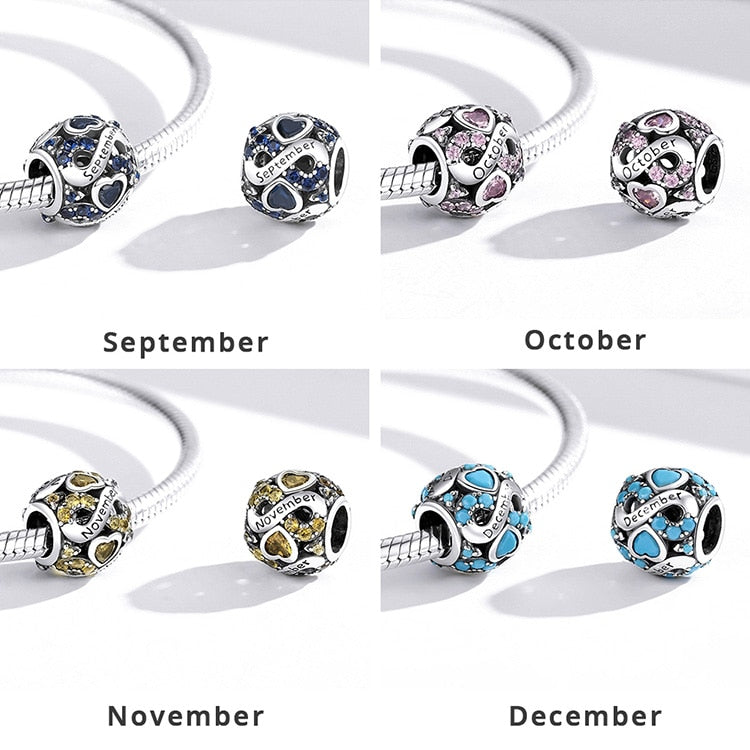 Infinite Love Birthstone Charms | CZ