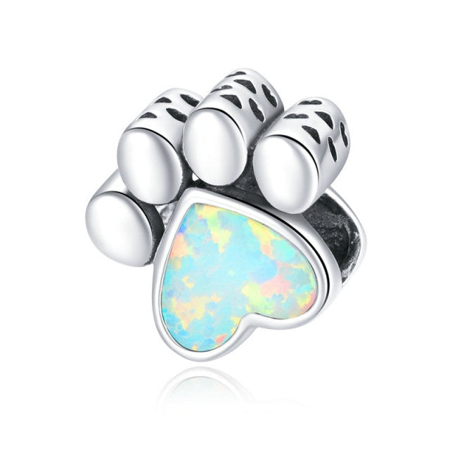 Opal Paw Charm