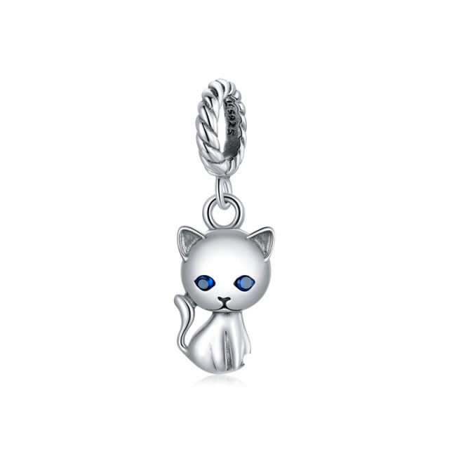 Petite Kitty Dangle Charm | CZ