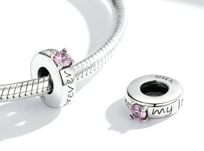&quot;My Love Forever&quot; Spacer | CZ