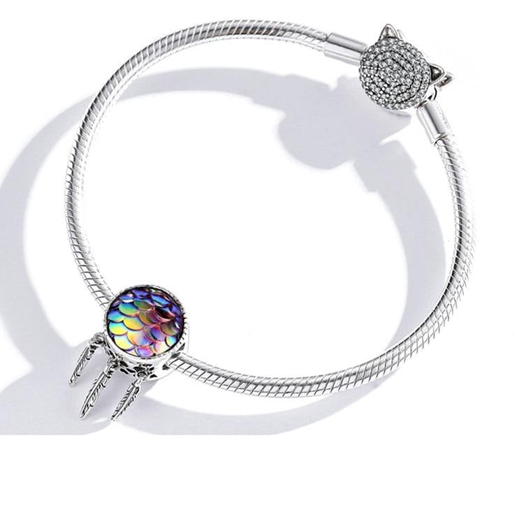 Mermaid Scales Dream Catcher Dangle Charm