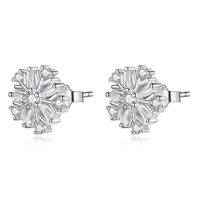 Crystal Flower Earrings