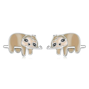 Little Sloth Stud Earrings