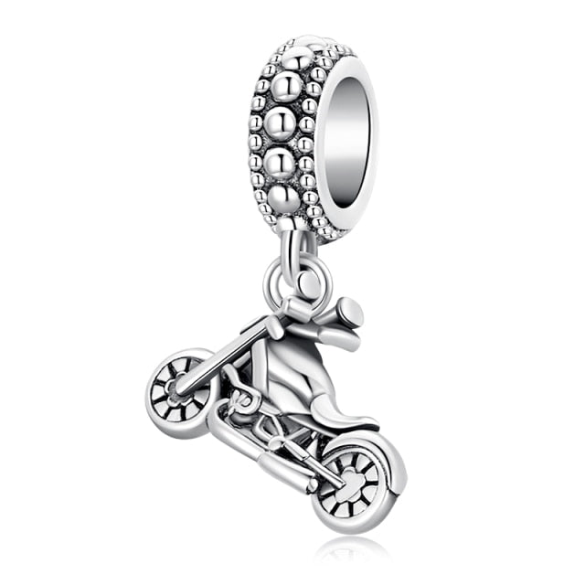 Petite Motorcycle Dangle Charm